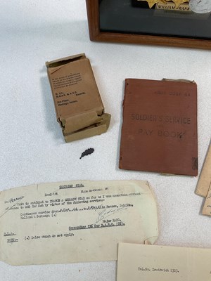 Lot 60 - A WWII MID medal group and associated...