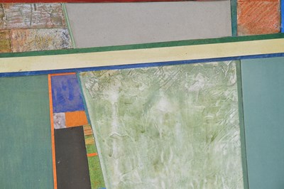 Lot 34 - IAN CHAPMAN; a pair of collages, 'Alentejo',...