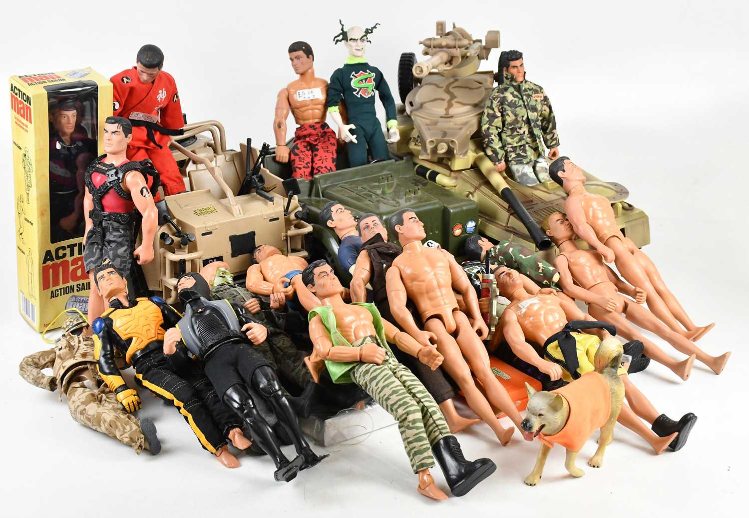 Lot 105 - ACTION MAN; a collection of figures, loose and...