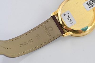 Lot 37 - OMEGA; a gentleman's 18ct yellow gold De Ville...