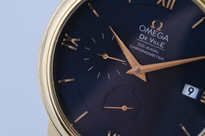 Lot 37 - OMEGA; a gentleman's 18ct yellow gold De Ville...