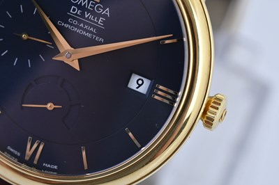 Lot 37 - OMEGA; a gentleman's 18ct yellow gold De Ville...