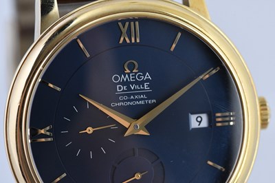 Lot 37 - OMEGA; a gentleman's 18ct yellow gold De Ville...