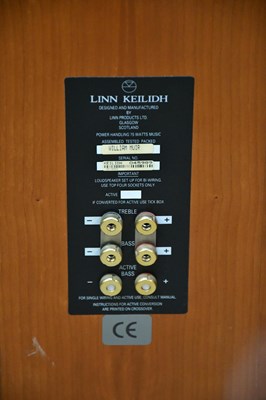Lot 1014 - LINN; a pair of Keilidh 75watt floor standing...