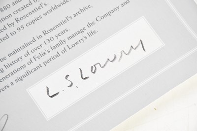 Lot 9 - AFTER LAURENCE STEPHEN LOWRY RA (1887-1976); a...