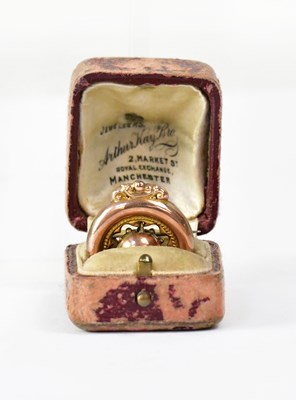 Lot 830 - A Victorian 10ct Welsh gold circular brooch,...