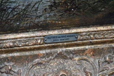Lot 2215 - ALFRED DE BREANSKI (1852-1928); oil on canvas,...