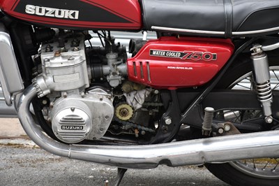 Lot 2065 - SUZUKI; GT750, 750cc, showing 23,573 miles,...