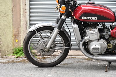 Lot 2065 - SUZUKI; GT750, 750cc, showing 23,573 miles,...