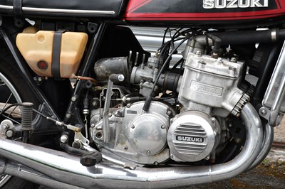 Lot 2065 - SUZUKI; GT750, 750cc, showing 23,573 miles,...