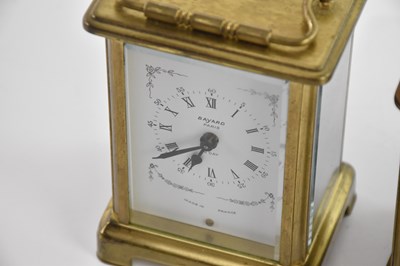 Lot 1326 - BAYARD; a modern brass cased carriage clock,...