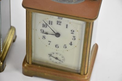 Lot 1326 - BAYARD; a modern brass cased carriage clock,...