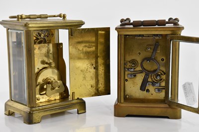 Lot 1326 - BAYARD; a modern brass cased carriage clock,...