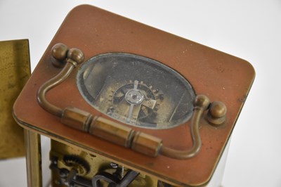 Lot 1326 - BAYARD; a modern brass cased carriage clock,...
