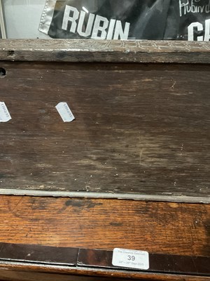 Lot 305 - A 17th / 18th century carved oak clerk's box,...