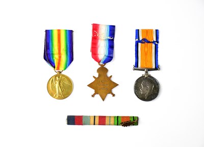 Lot 508 - A set of WWI medals comprising Great War Medal,...