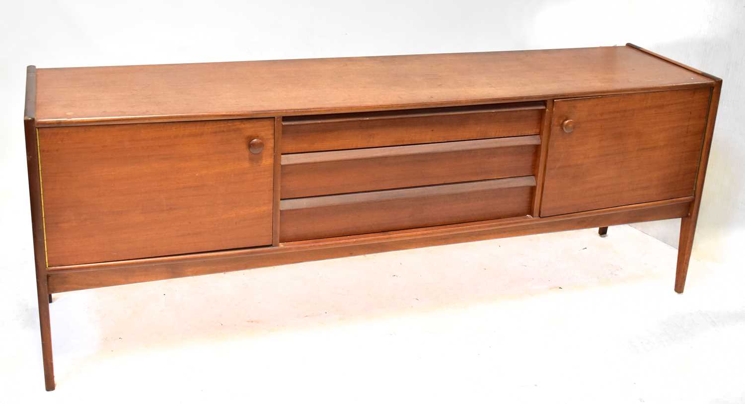 Lot 9 - YOUNGER; a mid-20th century teak sideboard,...