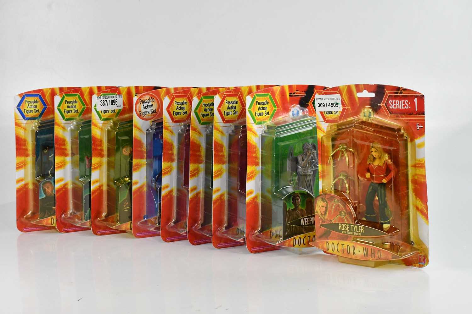 Lot 1571 - DOCTOR WHO; a collection of nine figures...