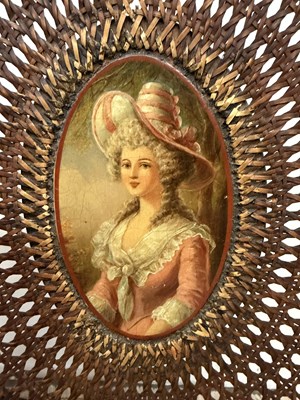 Lot 14 - An Edwardian Sheraton Revival painted...
