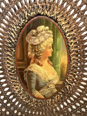 Lot 14 - An Edwardian Sheraton Revival painted...