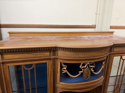 Lot 6 - A fine late Victorian satinwood and...