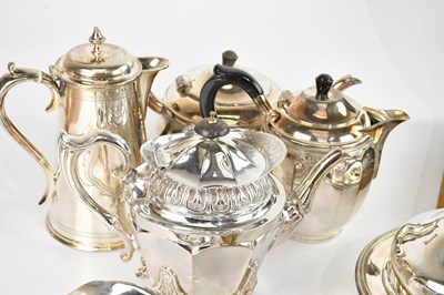 Lot 8 - A collection of plated items including a...