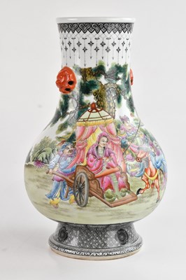 Lot 1020 - A Chinese late Republic period vase, decorated...
