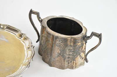 Lot 45 - A small collection of assorted silver plate...