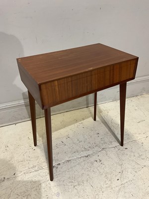 Lot 48 - A mid century teak table canteen containing...