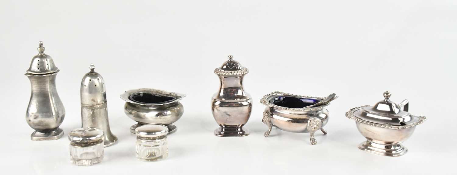 Lot 47 - Two hallmarked silver mounted dressing table...
