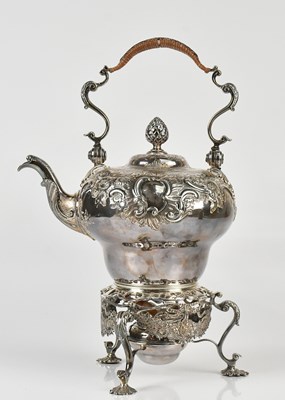 Lot 442 - JOHN PAYNE; a George II hallmarked silver...