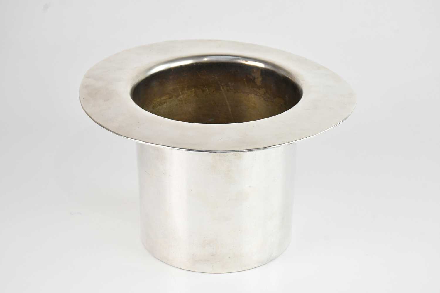 Lot 7 - A novelty silver plated wine cooler modelled...