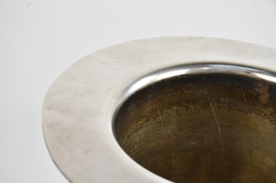 Lot 7 - A novelty silver plated wine cooler modelled...