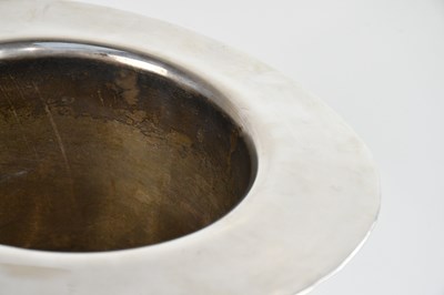 Lot 7 - A novelty silver plated wine cooler modelled...