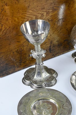 Lot 2 - A Victorian silver plated five piece...