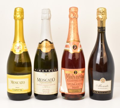 Lot 2530 - SPARKLING WINE; four bottles of Spumante...