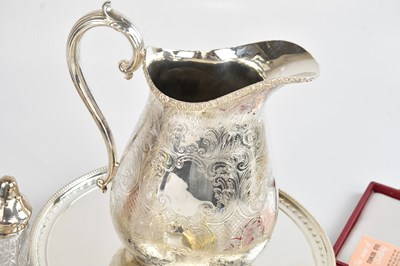 Lot 34 - A collection of silver plated items, to...