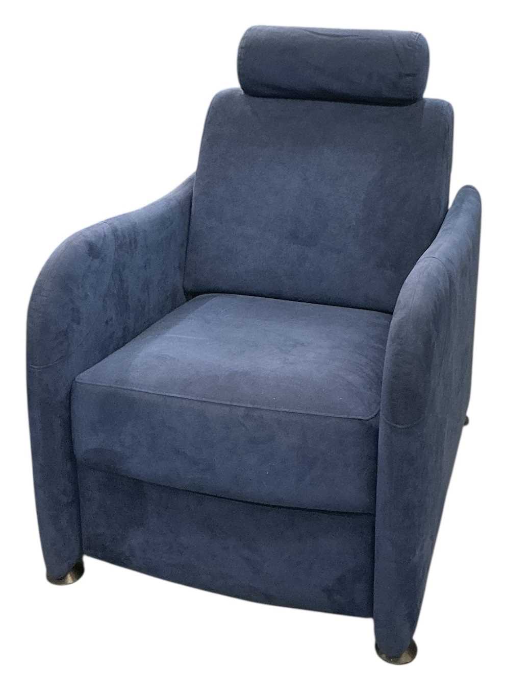 Lot 30 - LIGNE ROSET; a modern French contemporary blue...