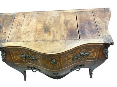 Lot 13 - A late 19th century French Louis XV kingwood...