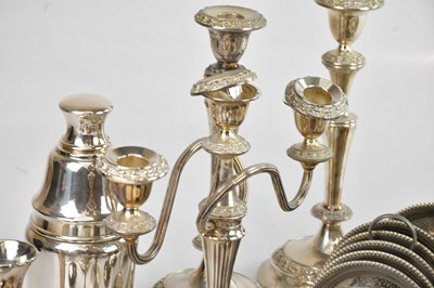 Lot 25 - A quantity of silver plated items including a...
