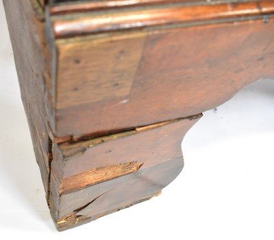 Lot 45 - A George III mahogany secretaire chest, the...