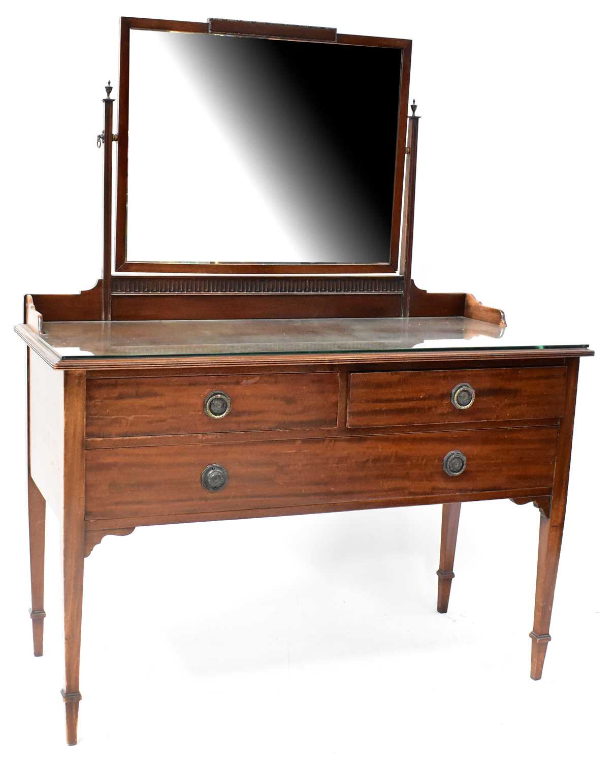 Lot 38 - WARING & GILLOW LTD; an Edwardian mahogany...
