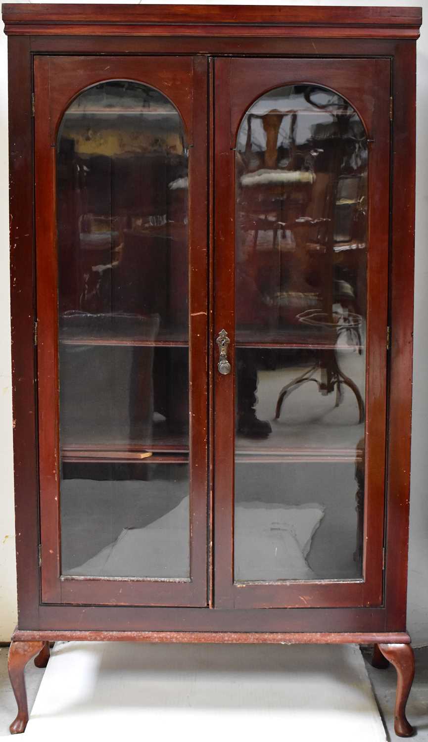 Lot 10 - A Victorian mahogany display cabinet, with...