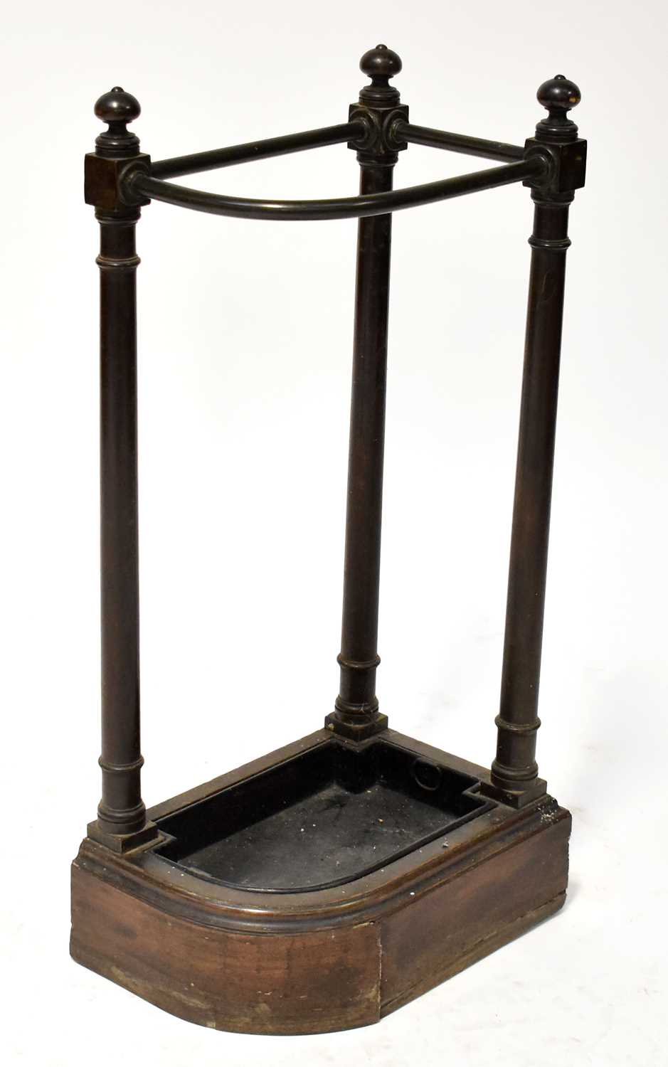 Lot 26 - A 19th century cast iron stick stand on three...