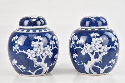 Lot 1071 - A pair of early 20th century Chinese blue and...