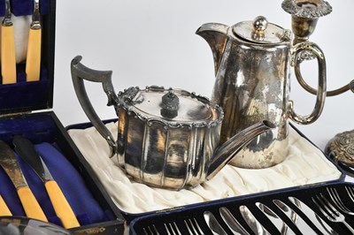 Lot 26 - A collection of electroplated items including...