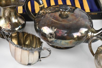 Lot 26 - A collection of electroplated items including...