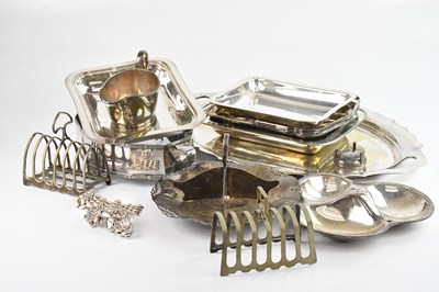 Lot 26 - A collection of electroplated items including...