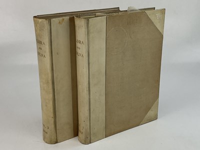 Lot 473 - FLORA AND SYLVA, two vols, ¾ vellum, London,...
