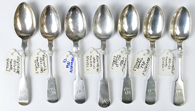 Lot 726 - THOMAS SEWELL I; seven Victorian hallmarked...